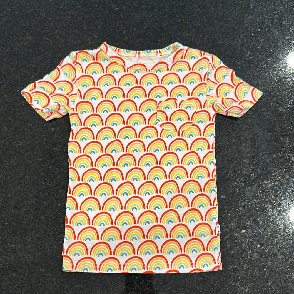 Little Sleepies Red and Yellow Short Sleeve Tees